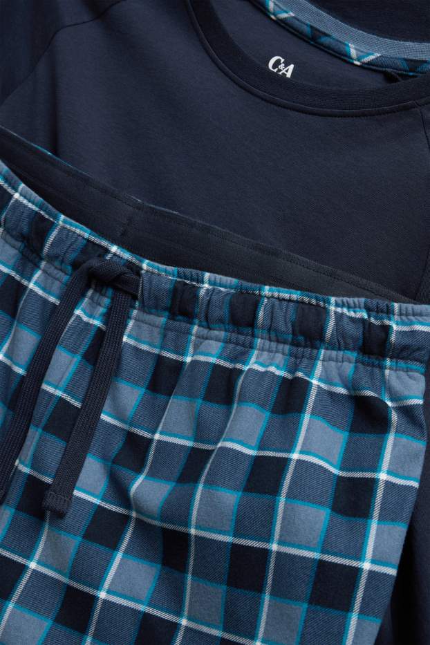 Herren - Shorty-Pyjama - dunkelblau