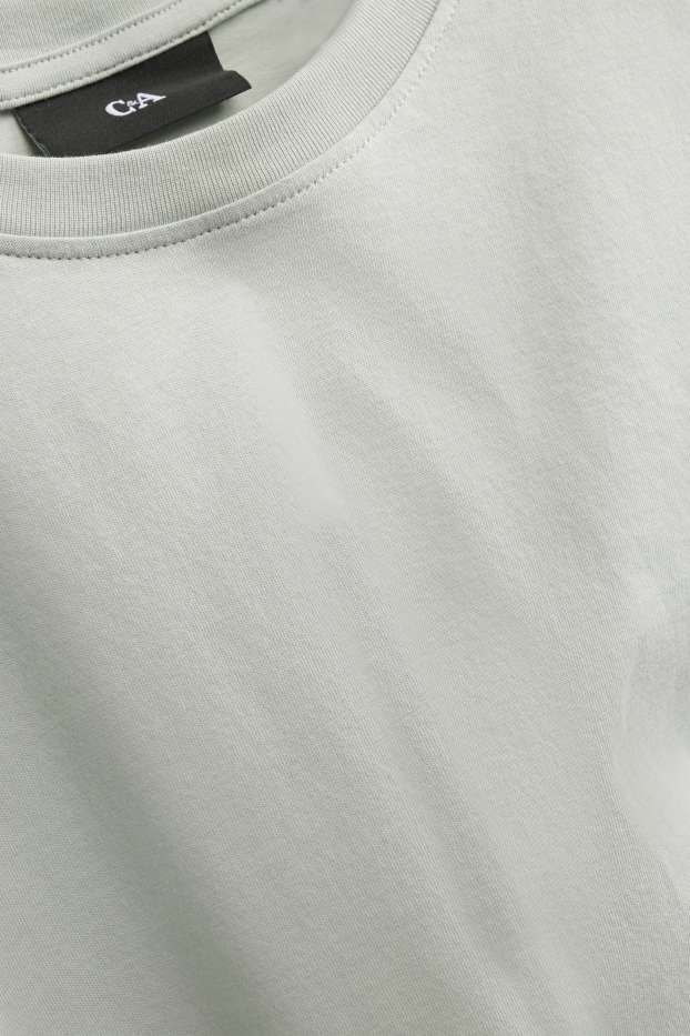 Heren - T-shirt - regular fit - lichtgrijs