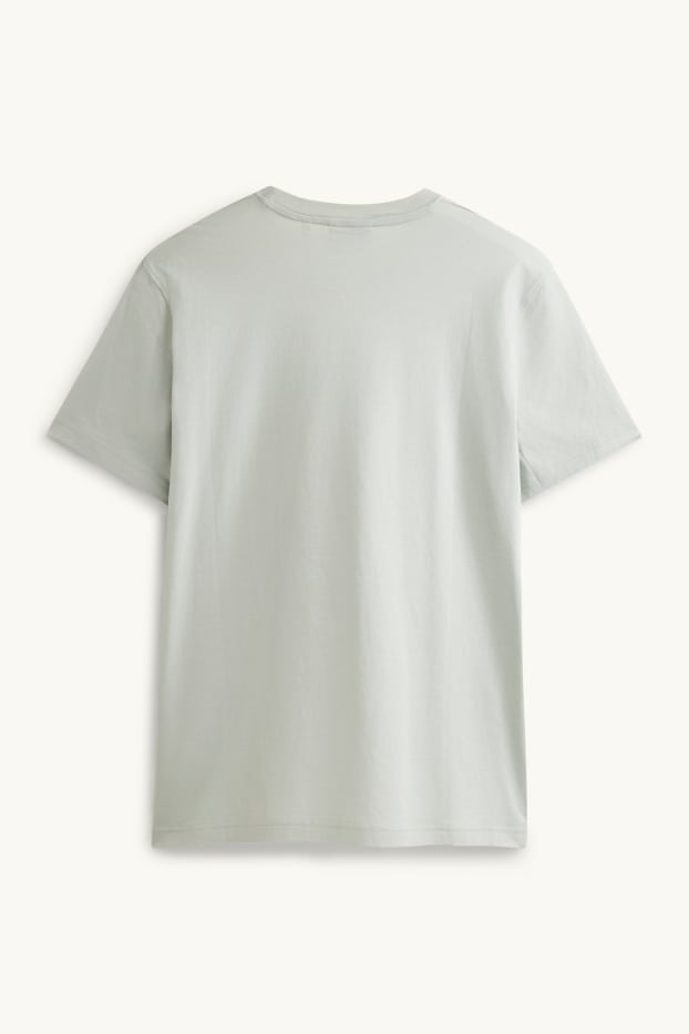 Heren - T-shirt - regular fit - lichtgrijs
