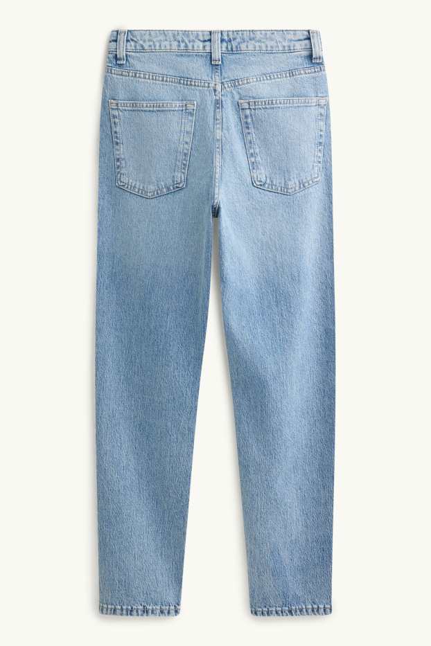 Femmes - Mom jean - high waist - LYCRA® - jean bleu clair