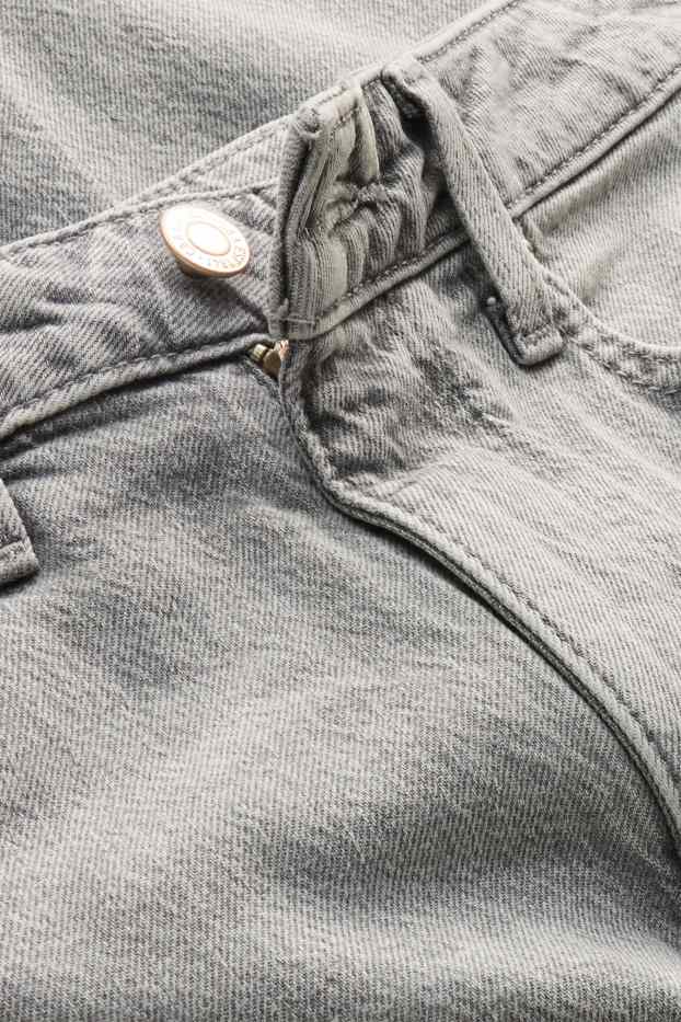 Women - Mom jeans - high waist - LYCRA® - denim-gray