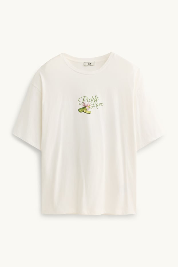 Dames - T-shirt - wit