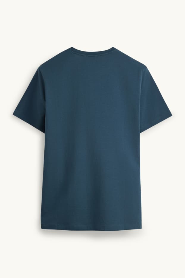 Herren - T-Shirt - Slim Fit - dunkelblau
