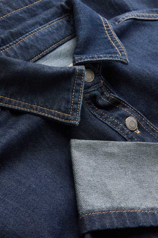 Femmes - Veste-chemise en jean - bleu foncé