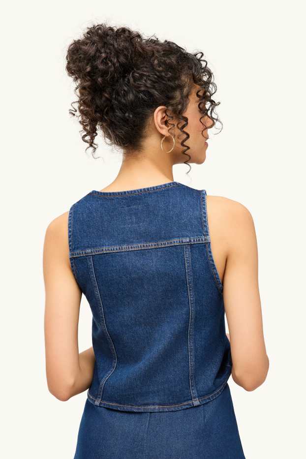 Damen - Jeans-Top - dunkelblau