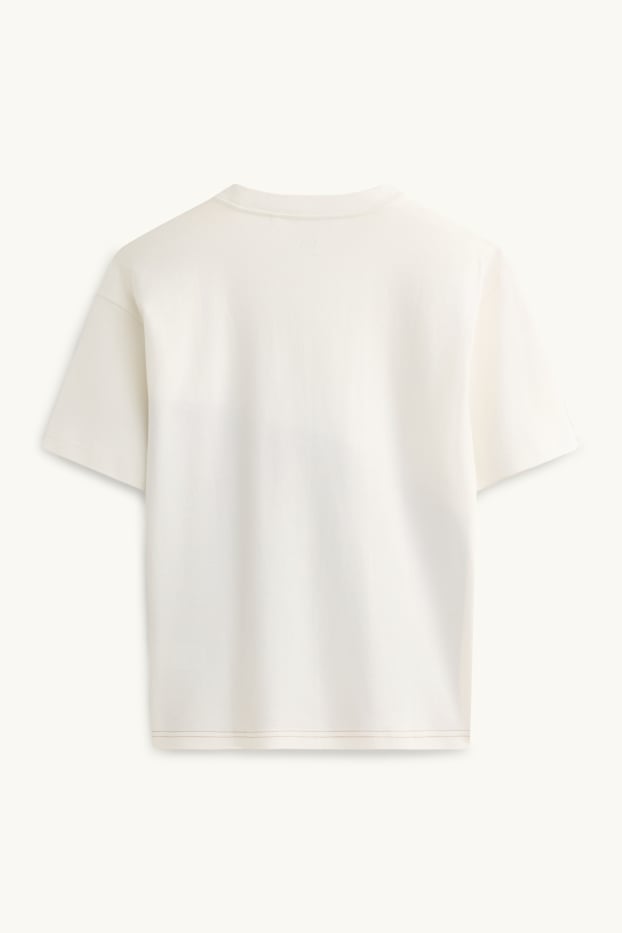 Enfants garçons - Skate - T-shirt - blanc / beige