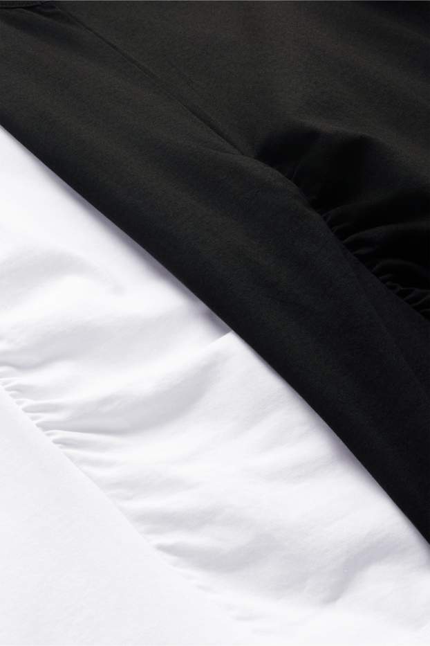 Femmes - Lot de 2 - débardeurs de grossesse - blanc / noir