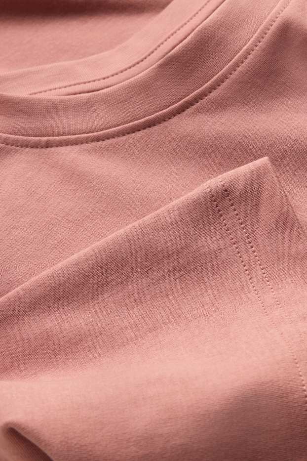 Men - T-shirt - relaxed fit - salmon coloured