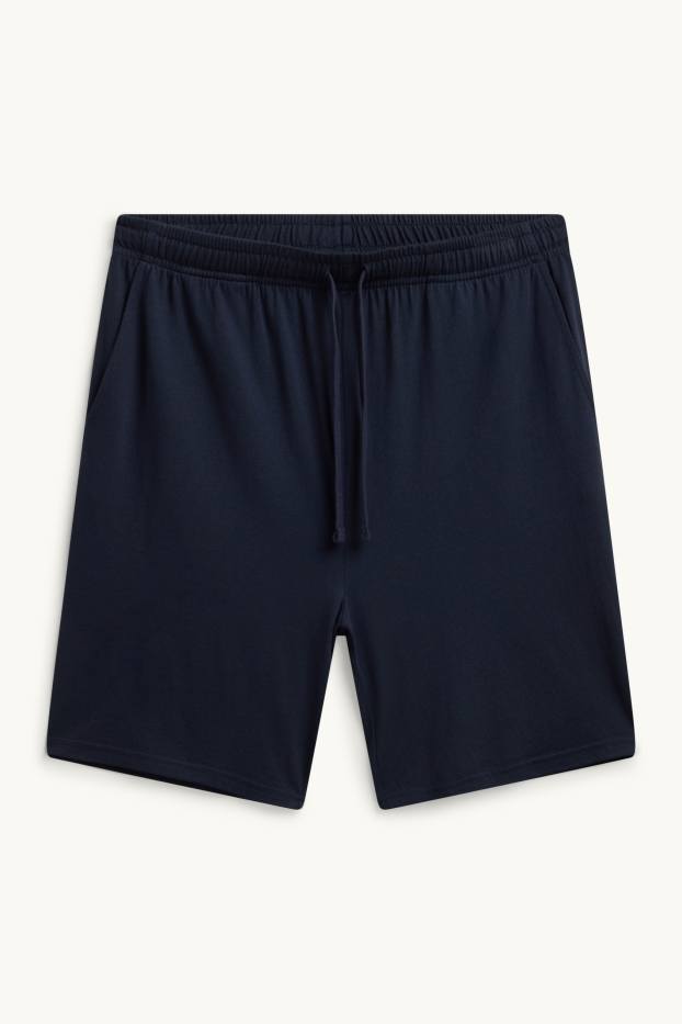 Men - Short pyjamas - dark blue