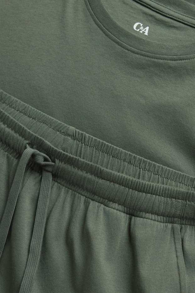 Hommes - Pyjashort - vert