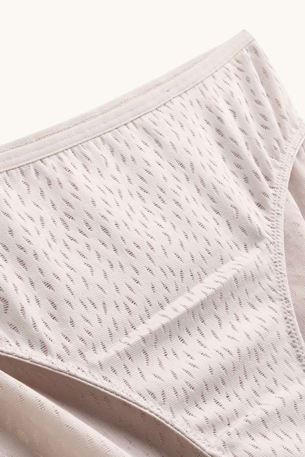 Damen - Slip - strukturiert - rosa