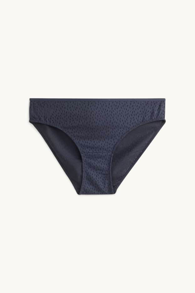 Dames - Slip - met structuur - donkerblauw