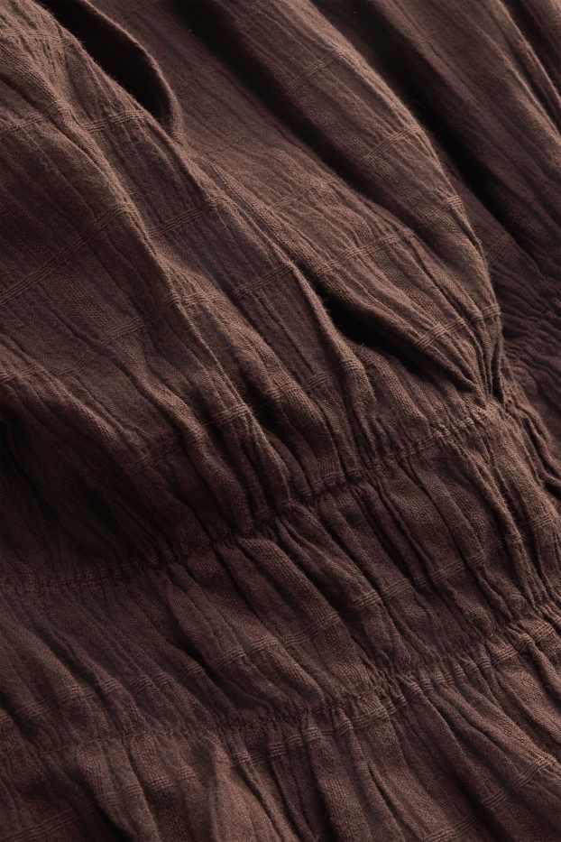Women - Blouse - dark brown