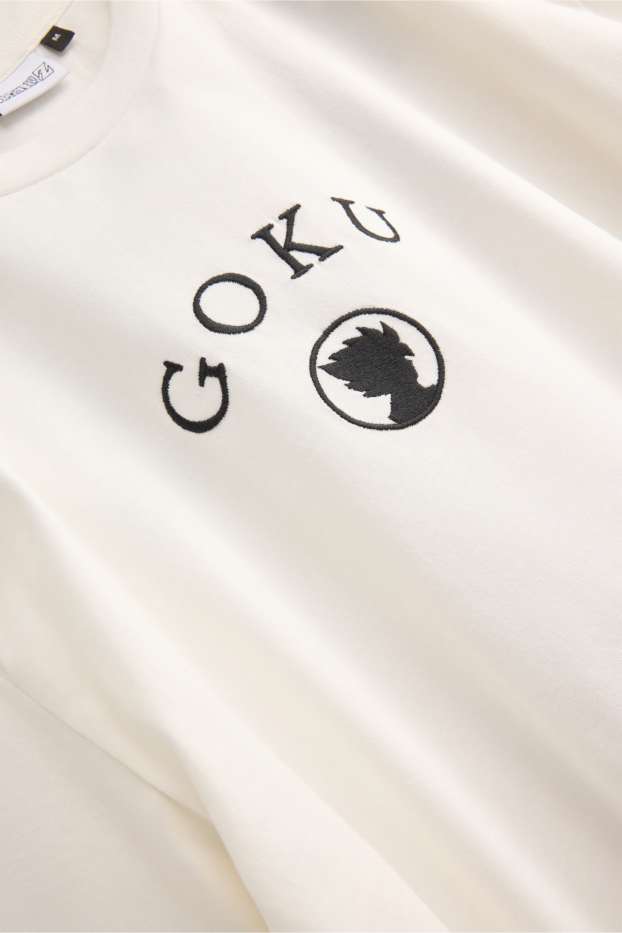 Herren - T-Shirt - Oversized - Son-Goku - weiss
