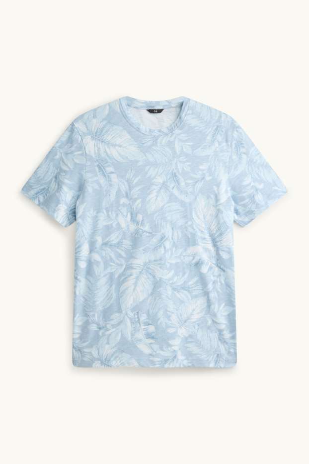 Heren - T-shirt - lichtblauw