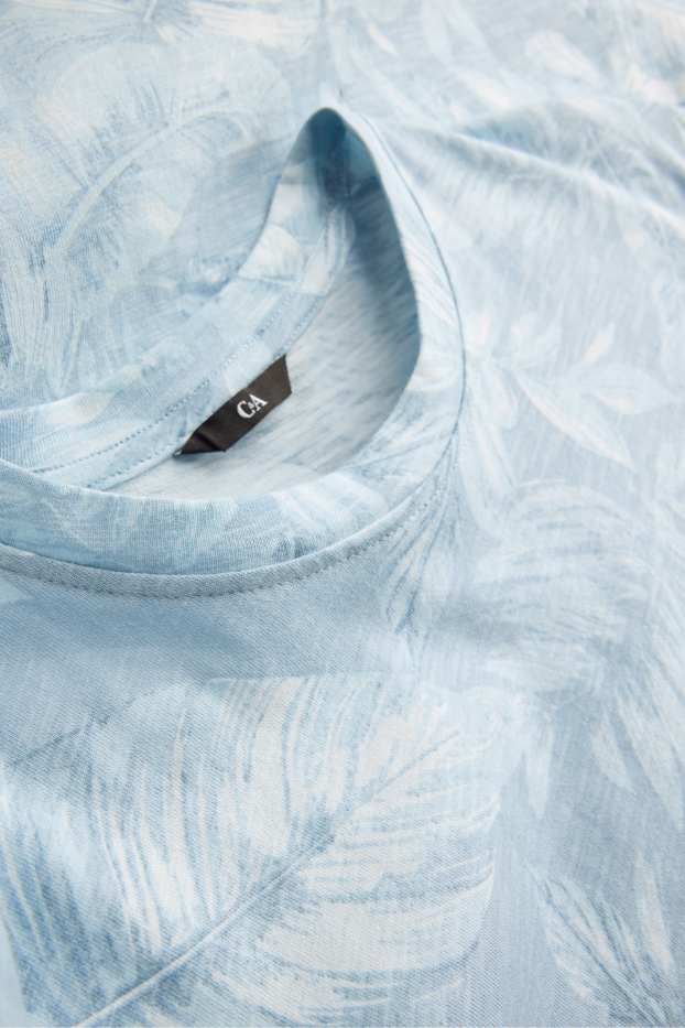 Heren - T-shirt - lichtblauw