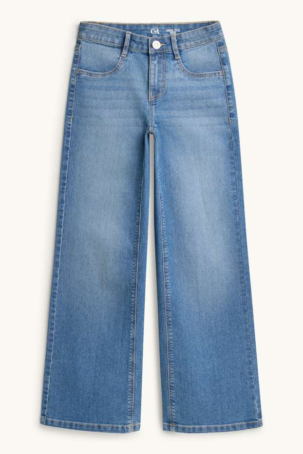 Nena - Wide Leg Jeans - texà blau