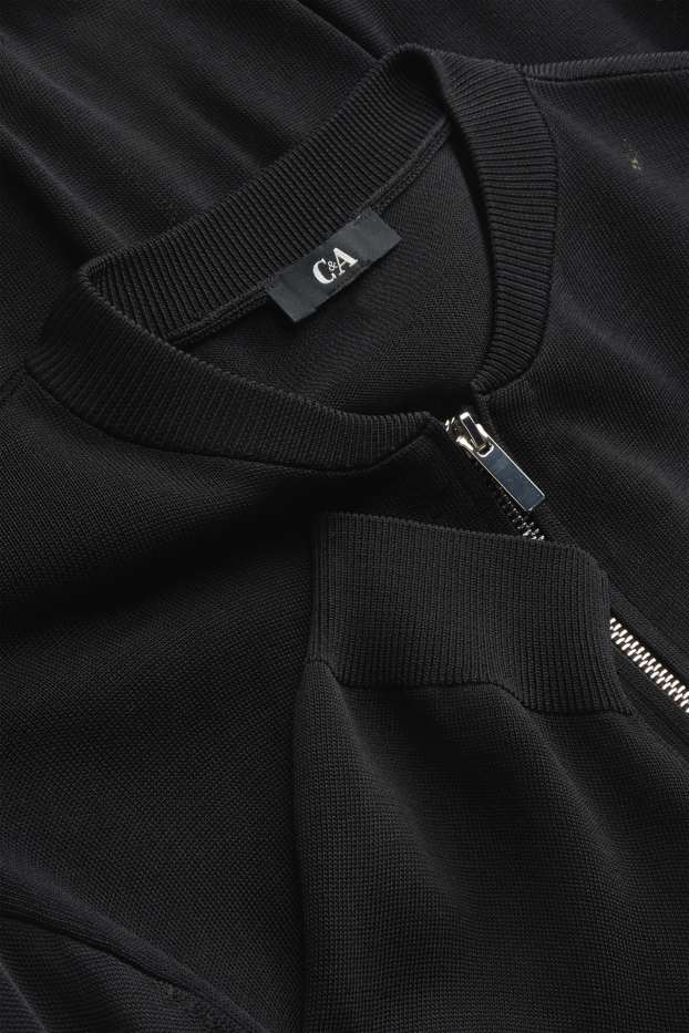 Femei - Cardigan tricotat - negru