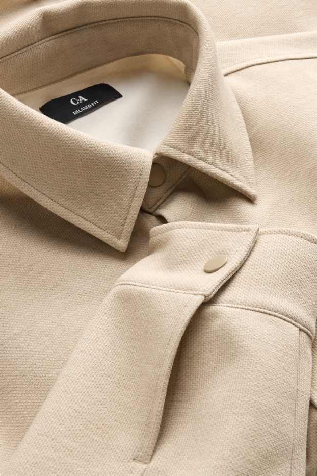 Herren - Hemd - Relaxed Fit - Kent - beige