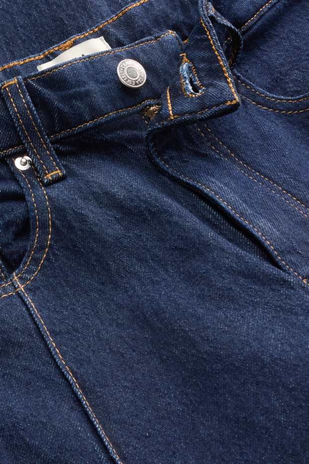 Donna - Mom jeans - vita alta - LYCRA® - jeans blu scuro