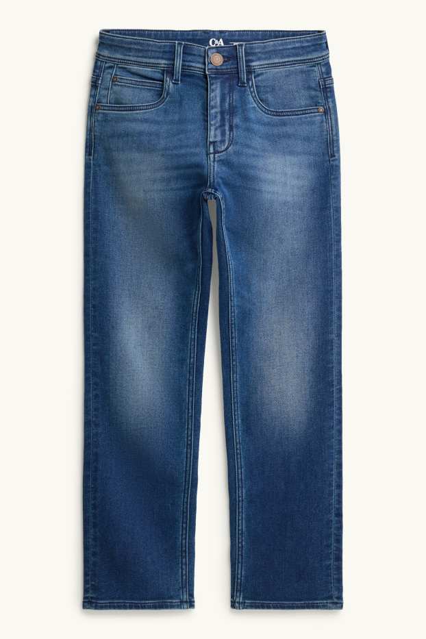 Kinder Buben - Straight Jeans - jeansblau