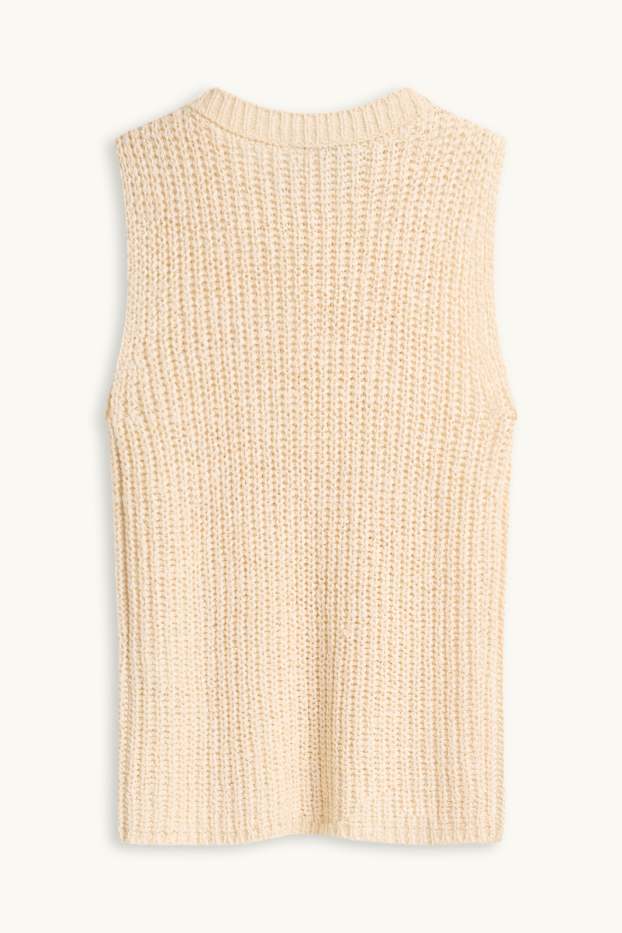 Dames - Spencer - crèmekleurig