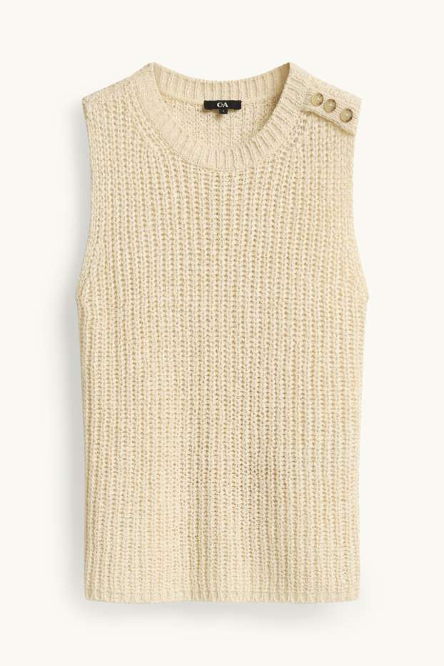 Dames - Spencer - crèmekleurig