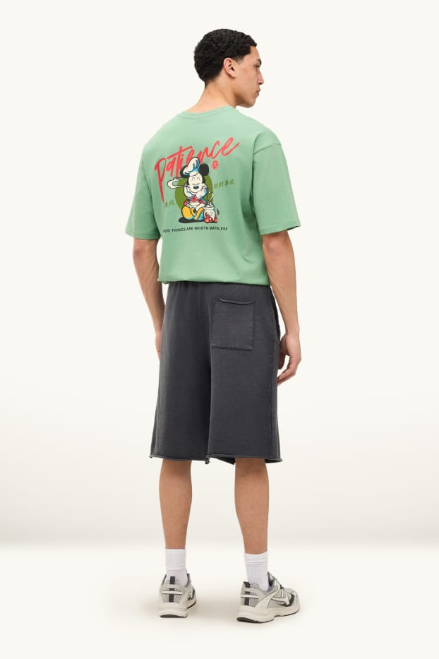 Hommes - Short en molleton - gris anthracite