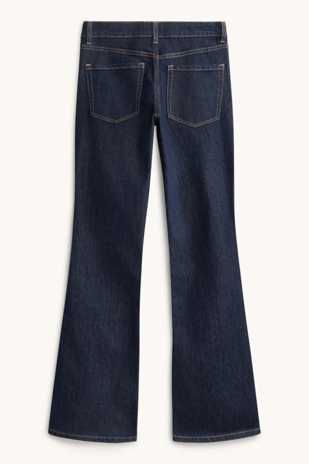 Femmes - Bootcut jean - low waist - jean bleu foncé