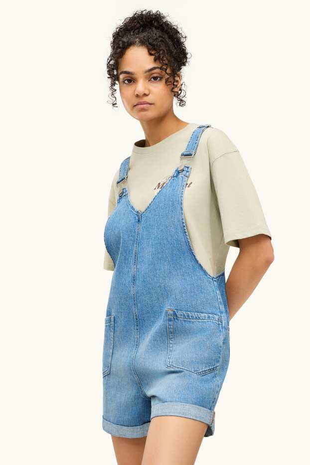 Femmes - Salopette en jean - bleu