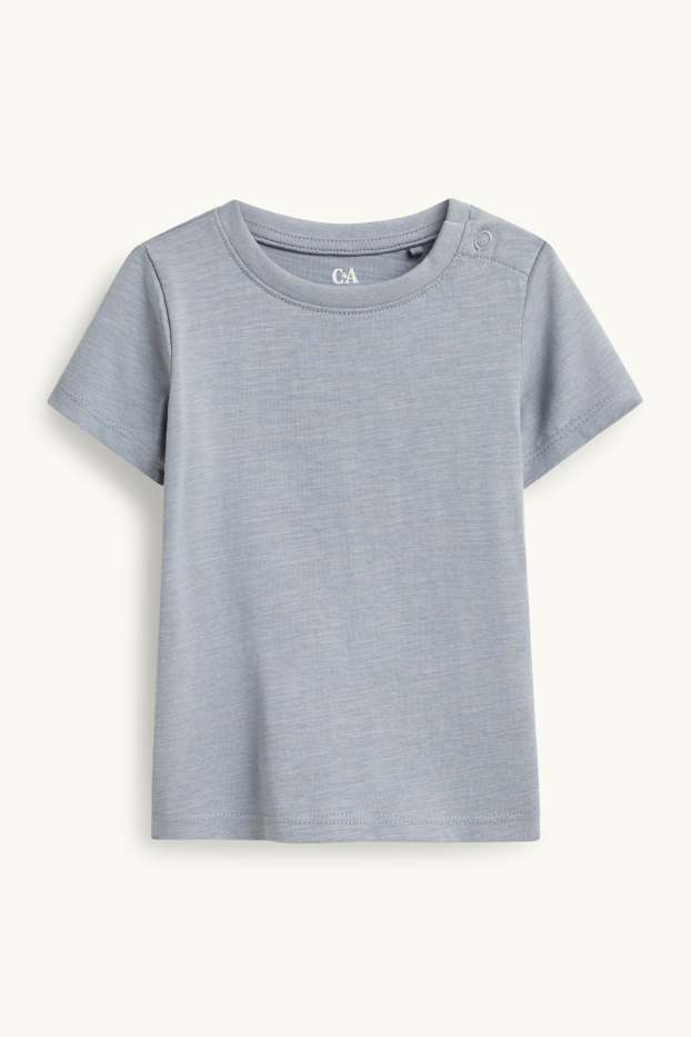 Miminka - chlapci - Palma - outfit pro miminka - 2dílný - pruhovaný - modrá/bílá