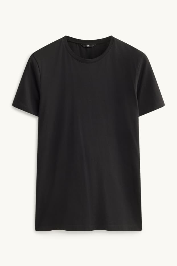 Bărbați - Tricou - slim fit - negru