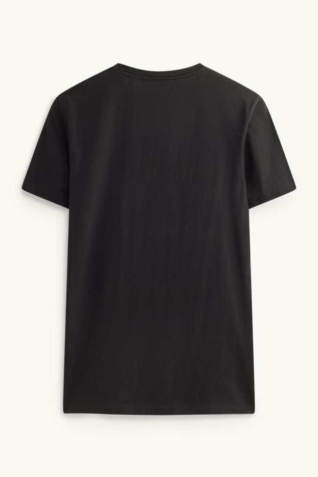 Bărbați - Tricou - slim fit - negru