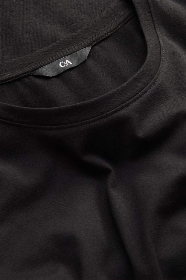 Bărbați - Tricou - slim fit - negru