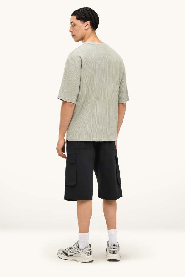 Heren - Cargoshort - zwart