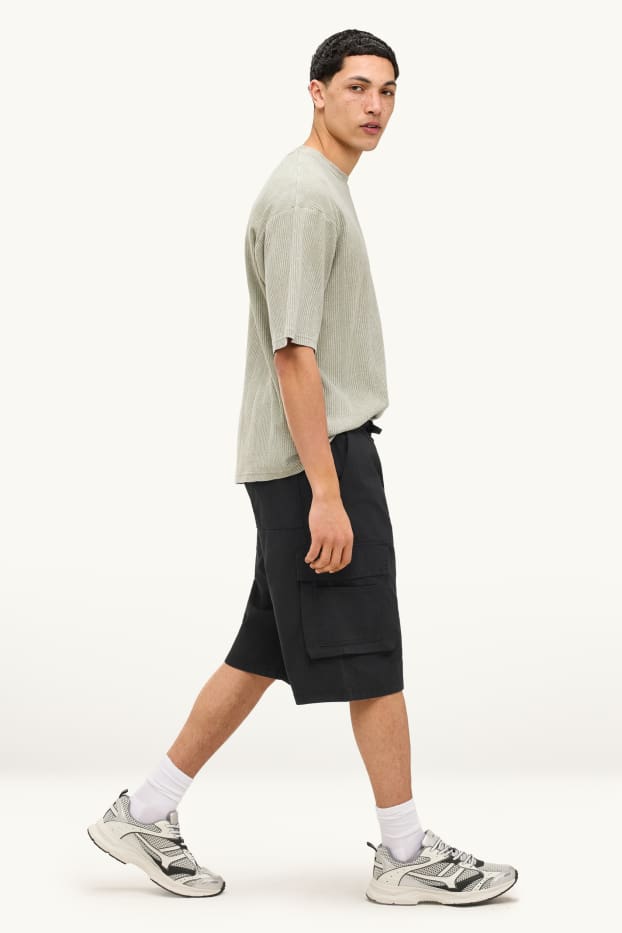 Heren - Cargoshort - zwart