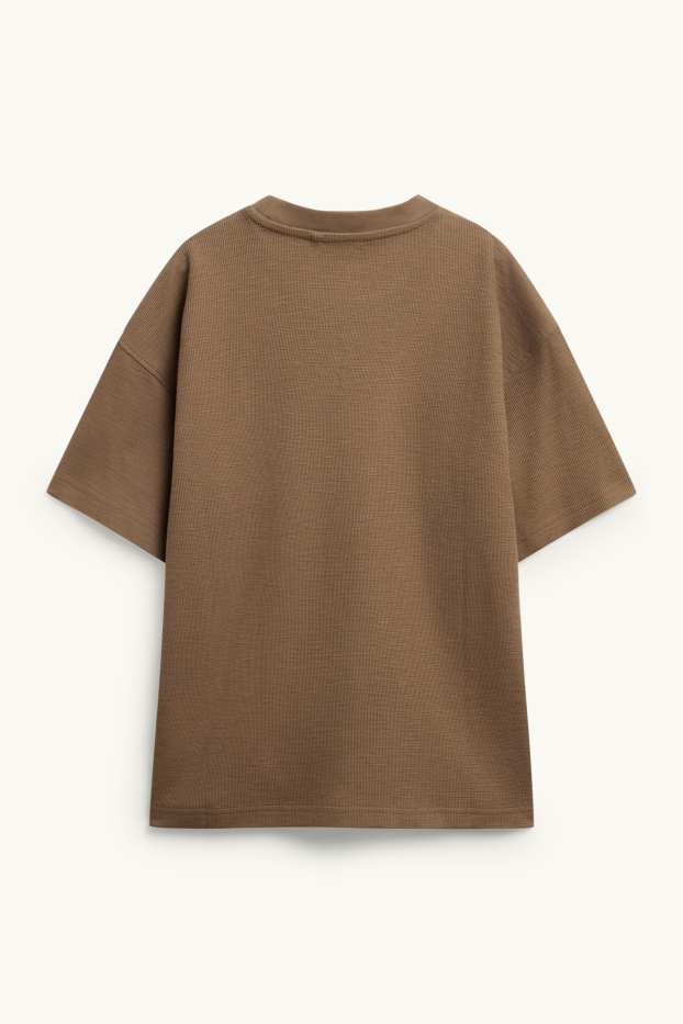 Copii - Băieți - Plajă - tricou cu mânecă scurtă - structurat - maro