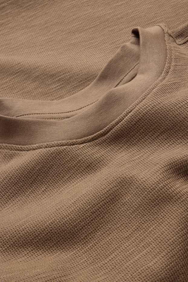 Copii - Băieți - Plajă - tricou cu mânecă scurtă - structurat - maro