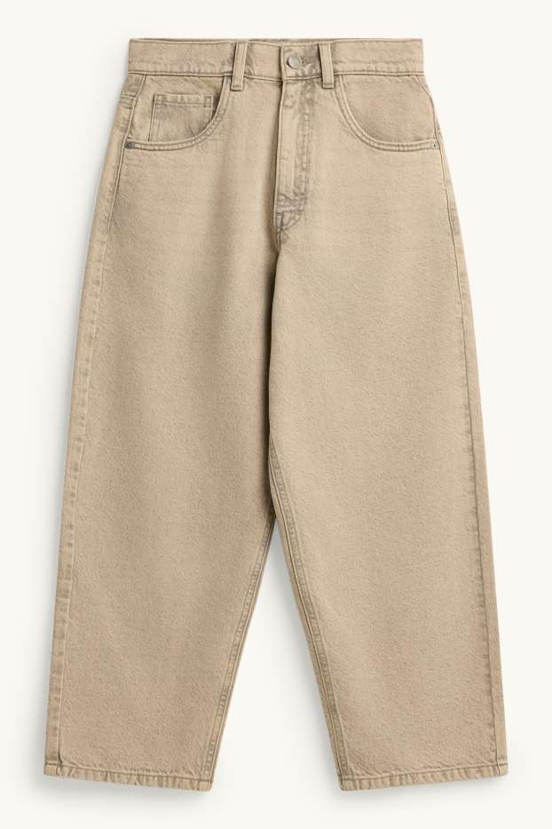 Kinder Buben - Baggy Jeans - beige