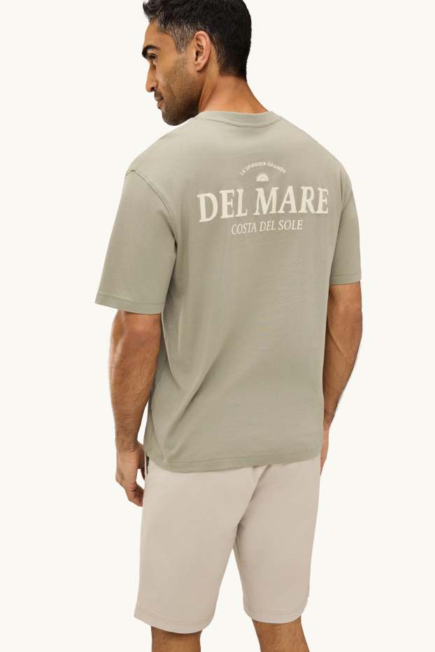 Hommes - T-shirt - relaxed fit - vert