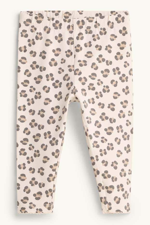 Bébés filles - Léopard - tenue pour bébé - 2 pièces - beige