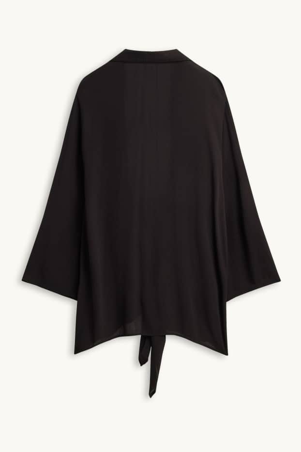 Femmes - Chemisier orné d'un nœud - noir