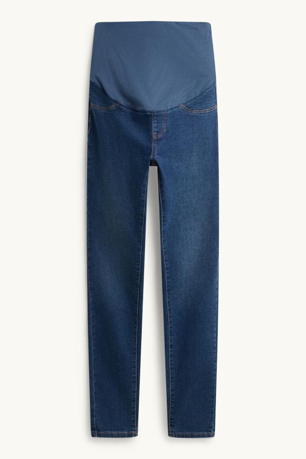 Dames - Zwangerschapsjeans - jegging jeans - jeansblauw