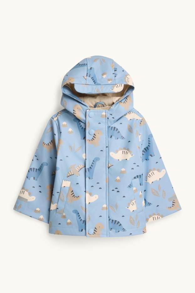 Bébés garçons - Dino - veste de pluie à capuche pour bébé - imperméable - bleu