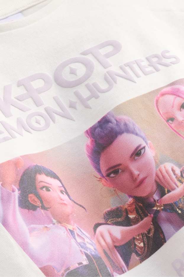 Kinder Mädchen - KPop Demon Hunters - Set - Kurzarmshirt und Top - 2 teilig - lila  / weiß