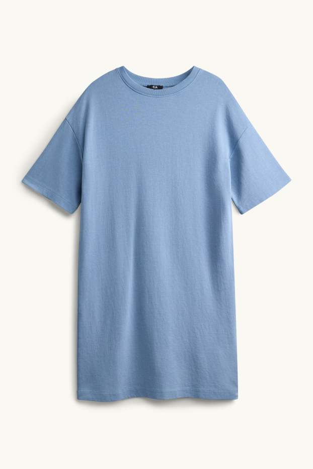 Damen - T-Shirt-Kleid - blau