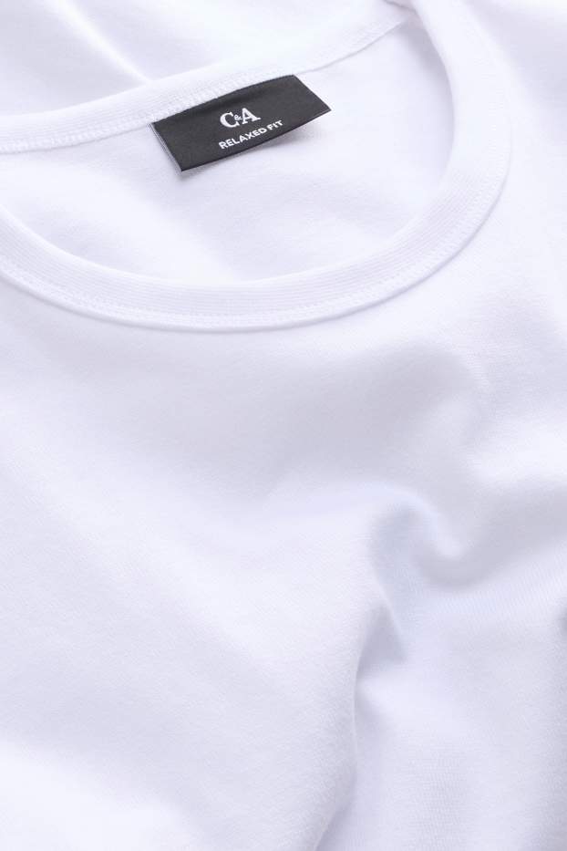 Hommes - T-shirt - relaxed fit - blanc