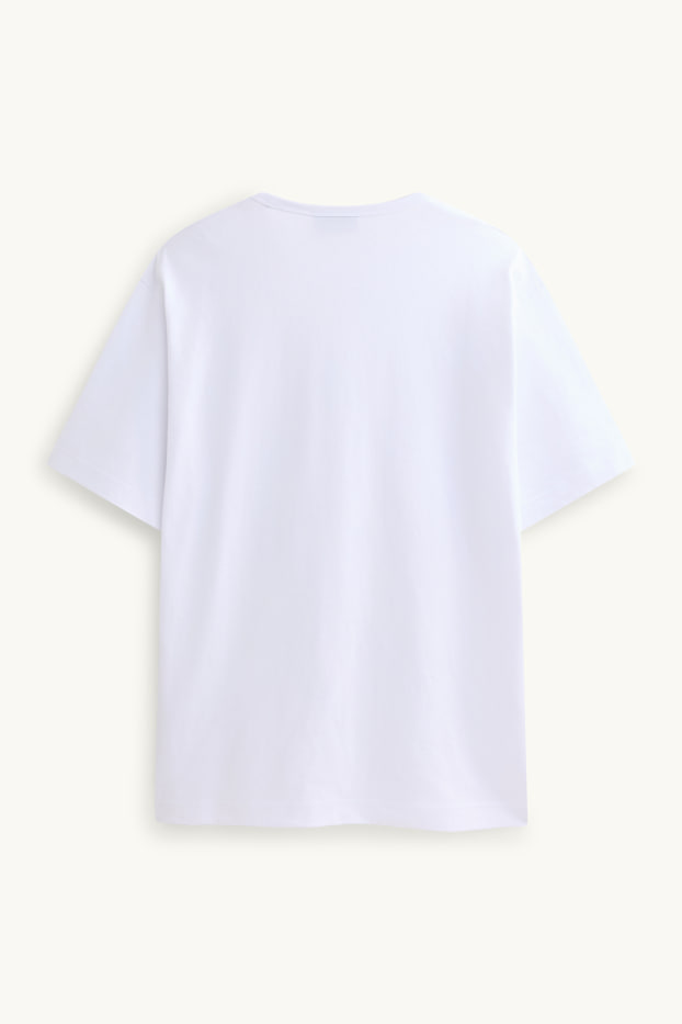 Hommes - T-shirt - relaxed fit - blanc