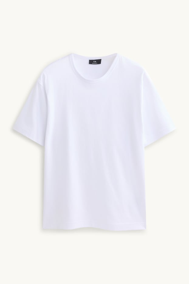 Hommes - T-shirt - relaxed fit - blanc
