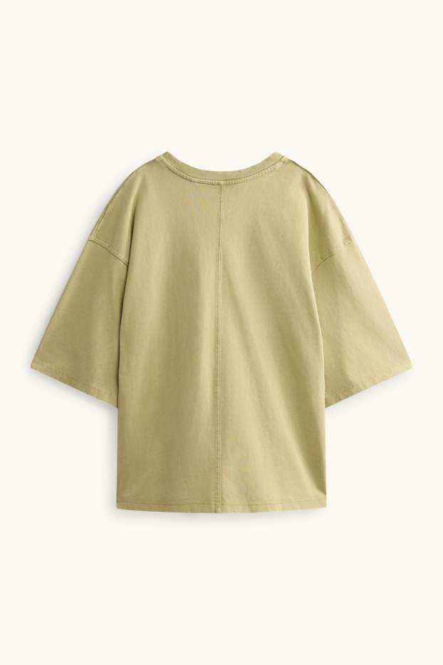 Damen - T-Shirt - Oversized - hellgrün